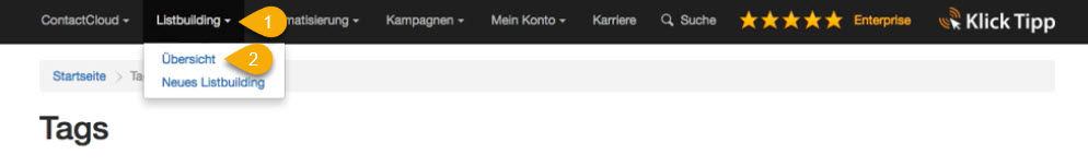 klicktipp-listbuilding-uebersicht